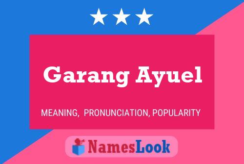 Garang Ayuel Namensposter