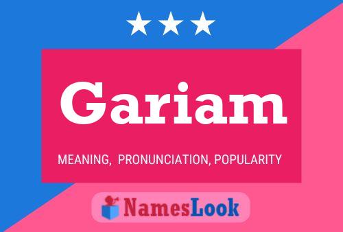 Gariam Namensposter