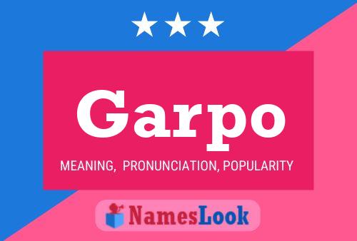 Garpo Namensposter