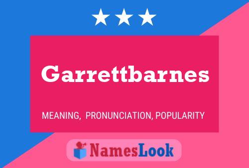 Garrettbarnes Namensposter