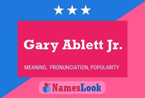 Gary Ablett Jr. Namensposter