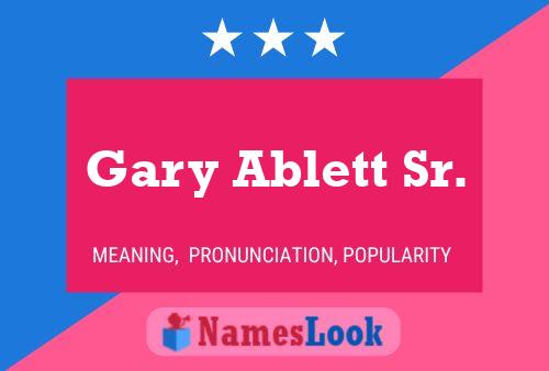 Gary Ablett Sr. Namensposter