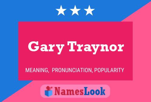 Gary Traynor Namensposter