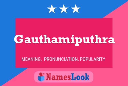 Gauthamiputhra Namensposter