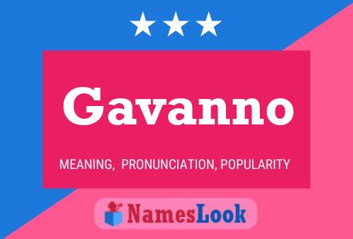 Gavanno Namensposter