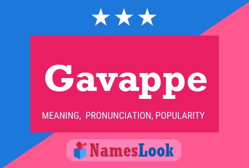 Gavappe Namensposter