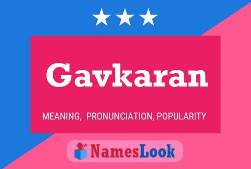 Gavkaran Namensposter