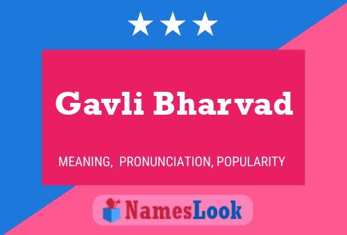 Gavli Bharvad Namensposter