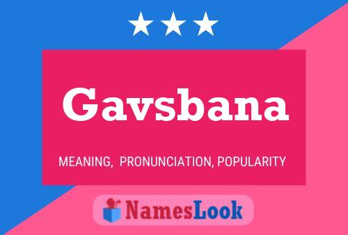 Gavsbana Namensposter