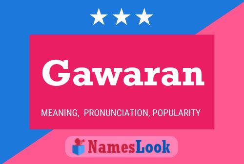 Gawaran Namensposter