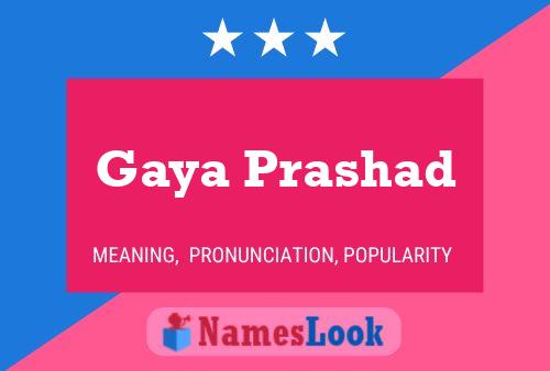 Gaya Prashad Namensposter