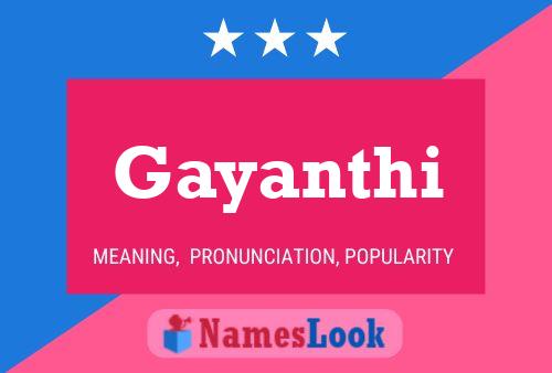 Gayanthi Namensposter