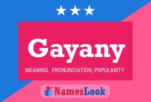 Gayany Namensposter