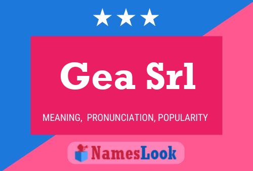 Gea Srl Namensposter