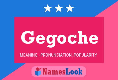 Gegoche Namensposter