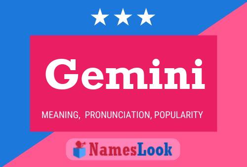 Gemini Namensposter