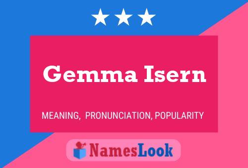 Gemma Isern Namensposter