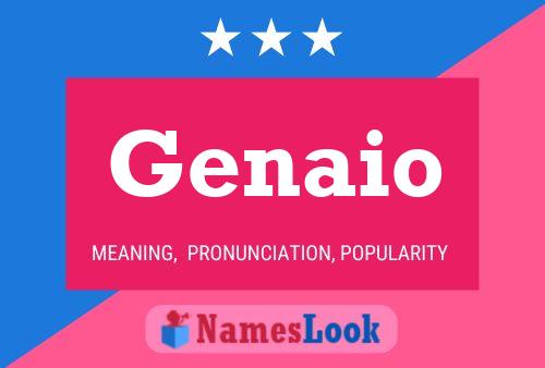 Genaio Namensposter