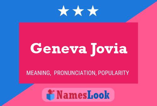 Geneva Jovia Namensposter