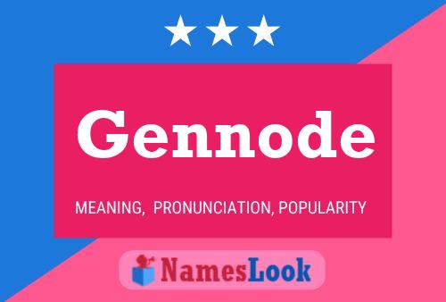 Gennode Namensposter