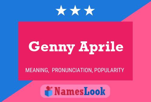 Genny Aprile Namensposter