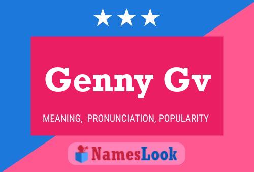 Genny Gv Namensposter