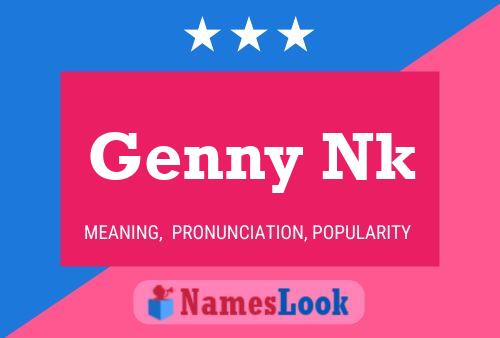 Genny Nk Namensposter