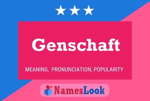 Genschaft Namensposter