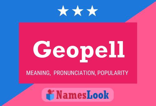 Geopell Namensposter