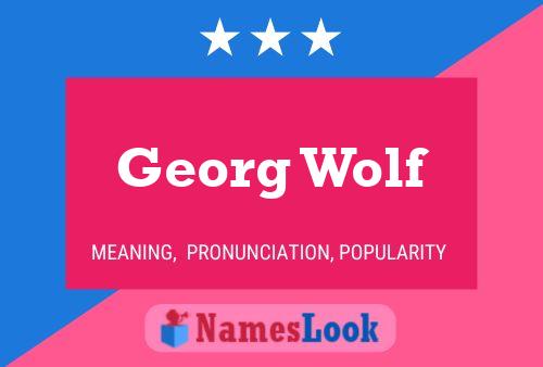 Georg Wolf Namensposter