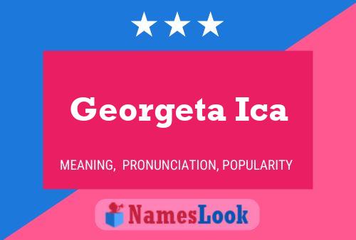 Georgeta Ica Namensposter