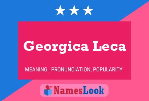 Georgica Leca Namensposter