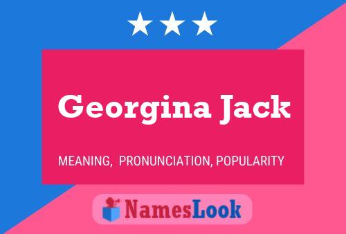 Georgina Jack Namensposter