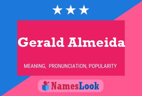 Gerald Almeida Namensposter