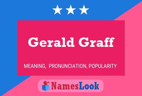 Gerald Graff Namensposter