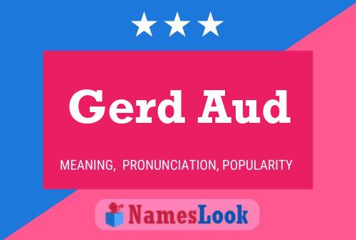 Gerd Aud Namensposter