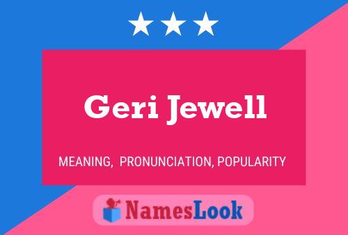 Geri Jewell Namensposter