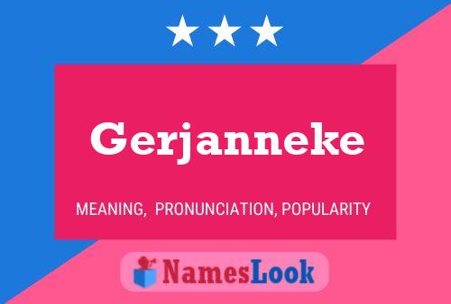 Gerjanneke Namensposter