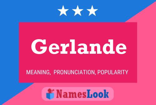 Gerlande Namensposter