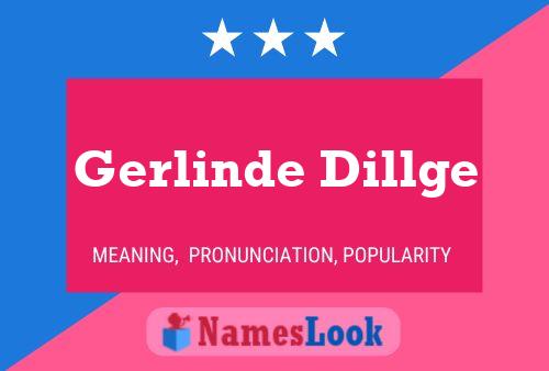 Gerlinde Dillge Namensposter