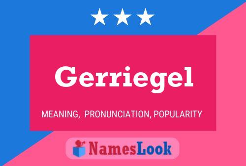 Gerriegel Namensposter