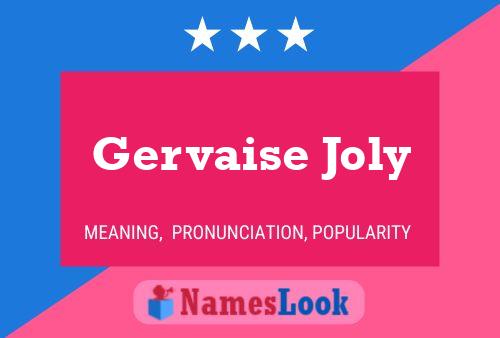 Gervaise Joly Namensposter