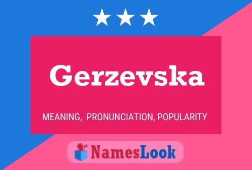 Gerzevska Namensposter