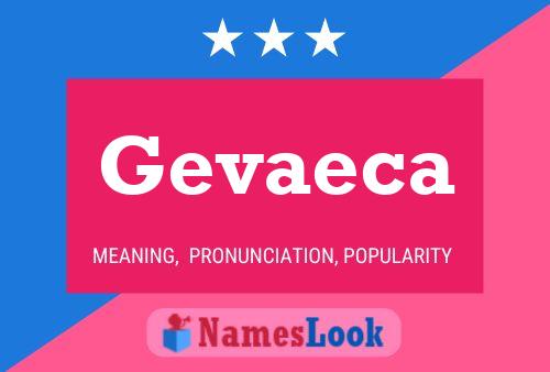 Gevaeca Namensposter