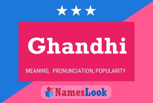 Ghandhi Namensposter