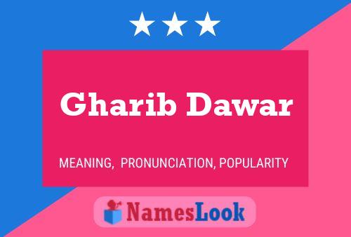 Gharib Dawar Namensposter