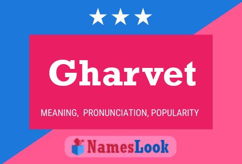 Gharvet Namensposter