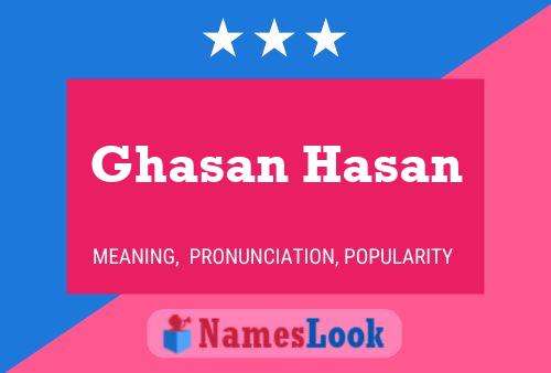 Ghasan Hasan Namensposter