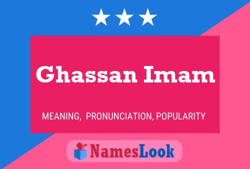 Ghassan Imam Namensposter