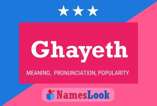 Ghayeth Namensposter